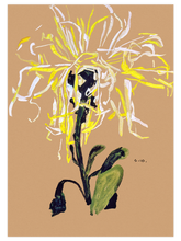 Egon Schiele Yellow Chrysanthemum - Art Print